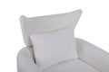Classic Mid Century 360 Degree Swivel Accent Chair, White Teddy Fabric White Primary Living Space American Design Foam Fabric