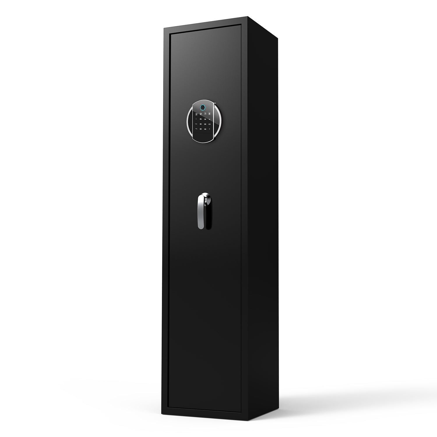 Large Capacity Quick Access Fingerprint Safe,4 5 Biometric Metal Rifle Security Cabinet Safe Locker Black Steel