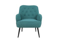 Modern Mid Century Chair Linen Sherpa Armchair For Living Room Bedroom Office Easy Assemble Green Green Primary Living Space American Design Foam Linen