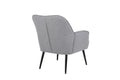 Modern Mid Century Chair Linen Sherpa Armchair For Living Room Bedroom Office Easy Assemble Light Grey Light Gray Primary Living Space Foam Linen