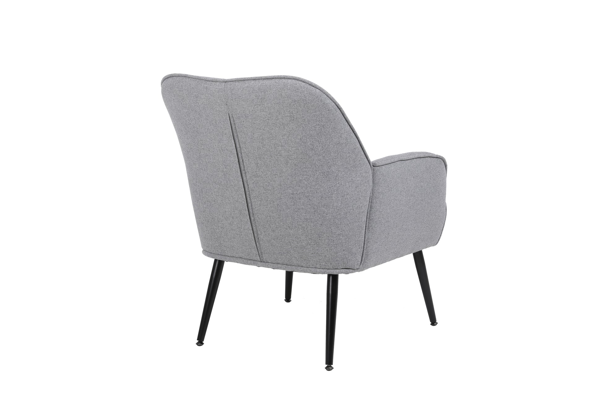 Modern Mid Century Chair Linen Sherpa Armchair For Living Room Bedroom Office Easy Assemble Light Grey Light Gray Primary Living Space Foam Linen