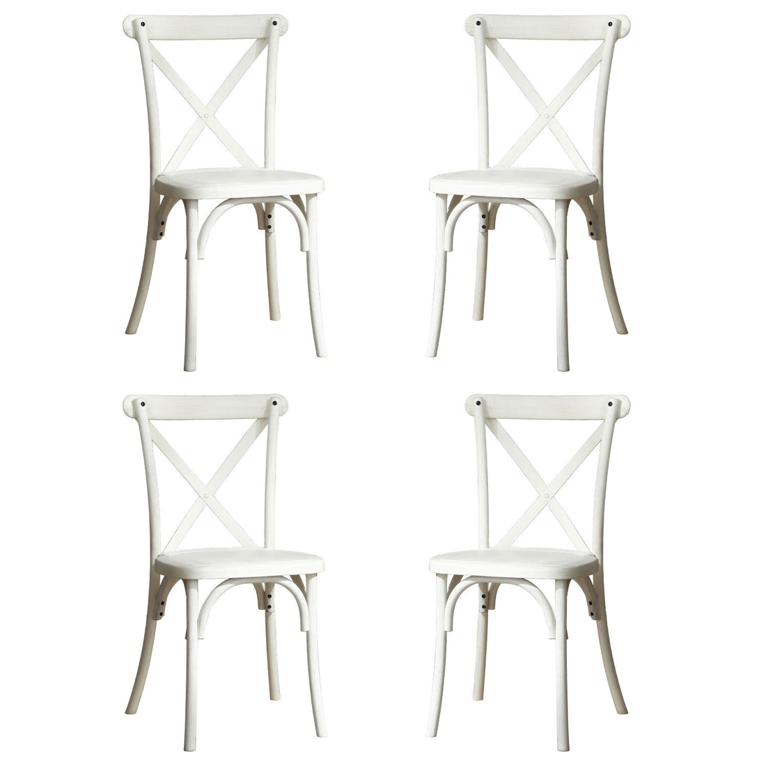 4 Pack Resin X Back Chair, Mid Century Chair Modern Farmhouse Cross Back Chair For Kitchen ,Lime Wash Lime White Vintage Resin