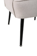Modern Mid Century Chair Linen Sherpa Armchair For Living Room Bedroom Office Easy Assemble Beige Beige Foam Linen