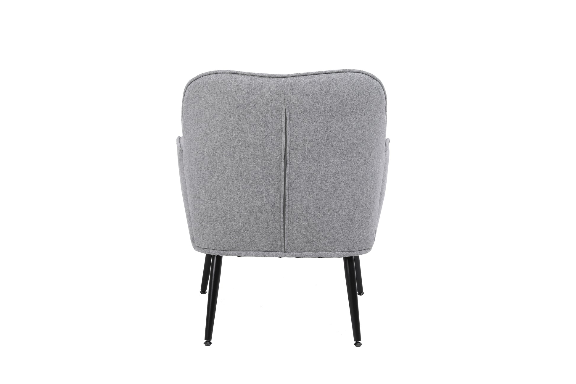 Modern Mid Century Chair Linen Sherpa Armchair For Living Room Bedroom Office Easy Assemble Light Grey Light Gray Primary Living Space Foam Linen