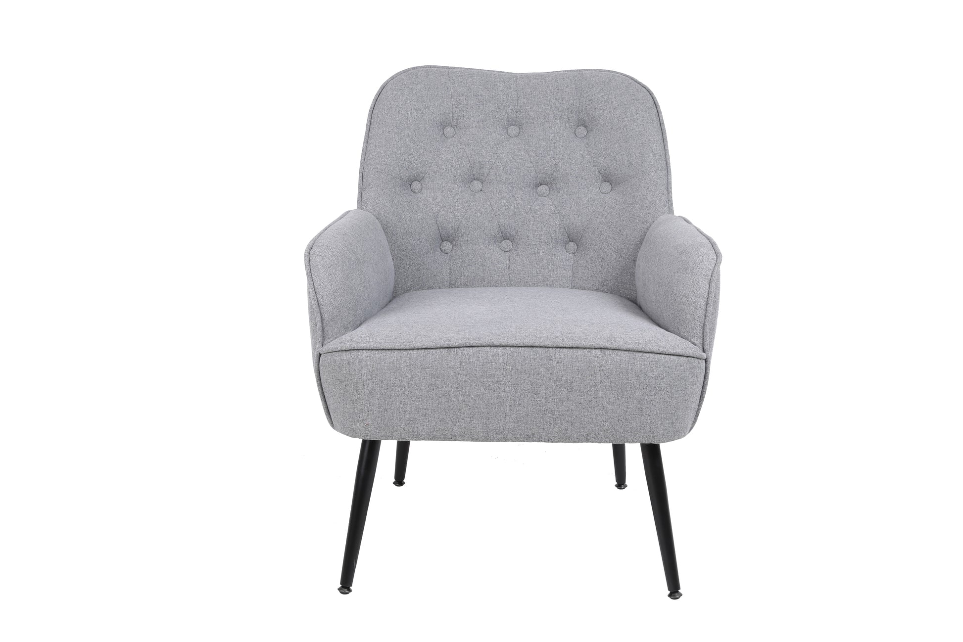 Modern Mid Century Chair Linen Sherpa Armchair For Living Room Bedroom Office Easy Assemble Light Grey Light Gray Primary Living Space Foam Linen