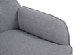 Modern Mid Century Chair Linen Sherpa Armchair For Living Room Bedroom Office Easy Assemble Light Grey Light Gray Primary Living Space Foam Linen