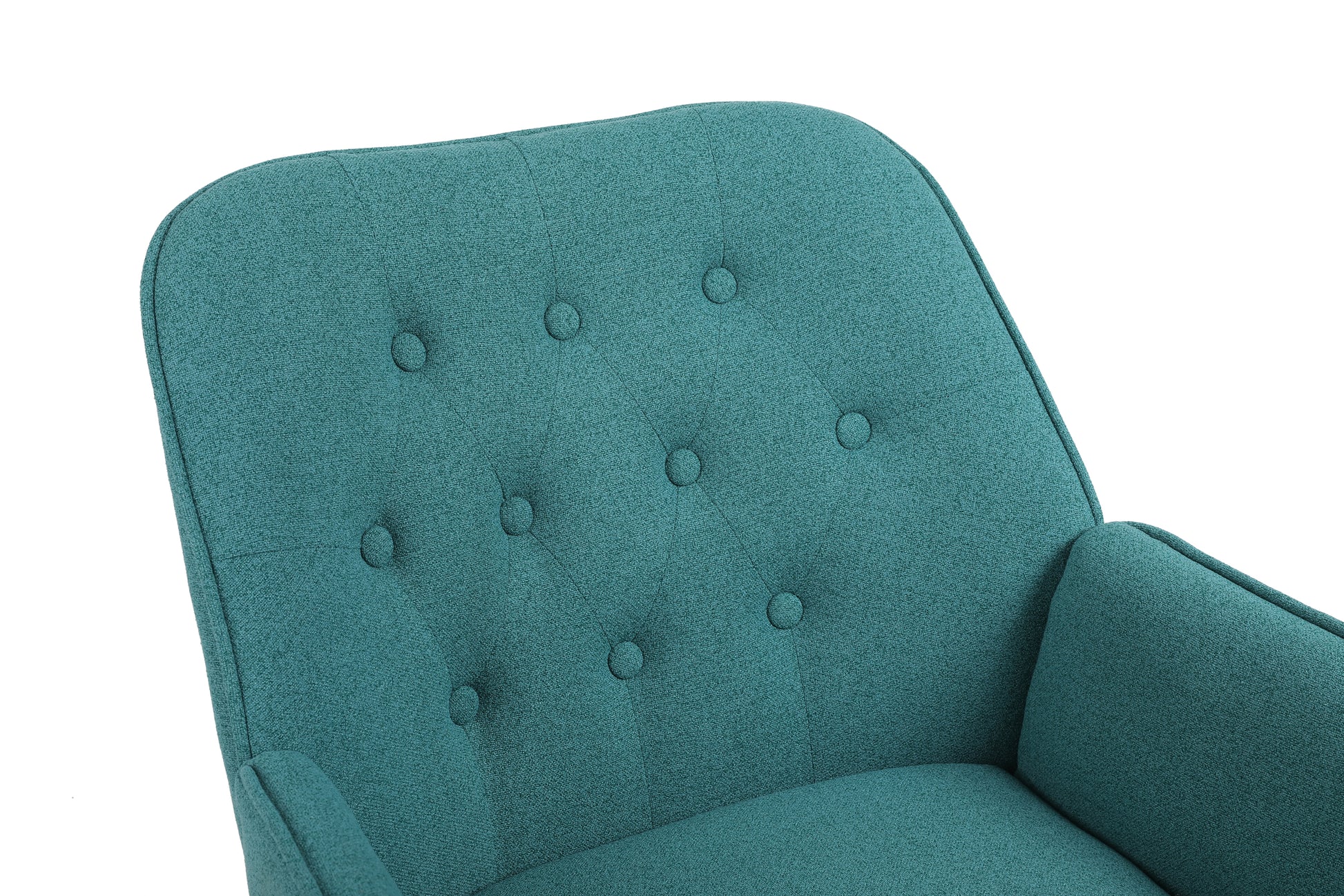Modern Mid Century Chair Linen Sherpa Armchair For Living Room Bedroom Office Easy Assemble Green Green Primary Living Space American Design Foam Linen