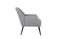 Modern Mid Century Chair Linen Sherpa Armchair For Living Room Bedroom Office Easy Assemble Light Grey Light Gray Primary Living Space Foam Linen