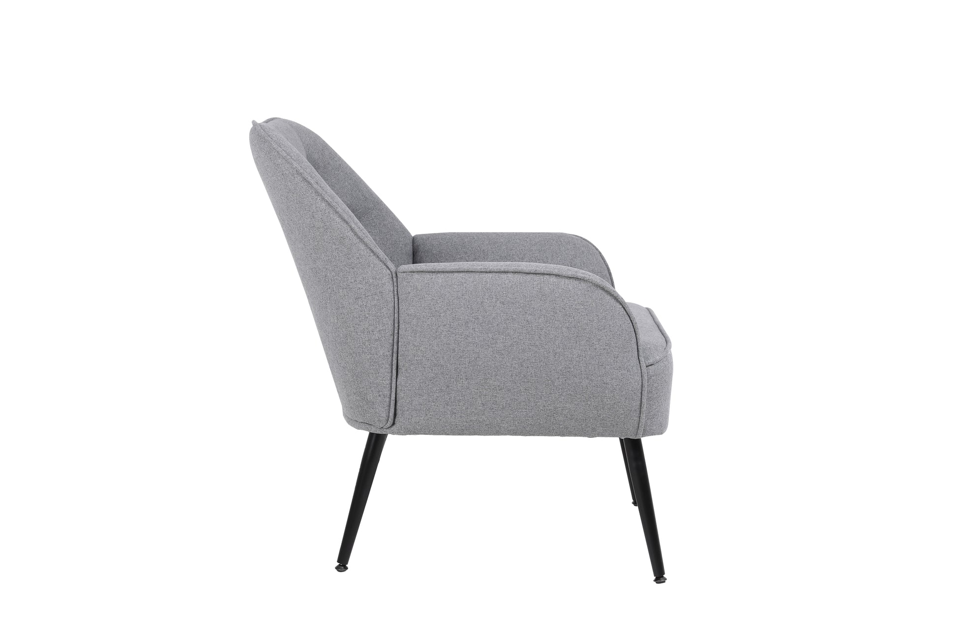 Modern Mid Century Chair Linen Sherpa Armchair For Living Room Bedroom Office Easy Assemble Light Grey Light Gray Primary Living Space Foam Linen