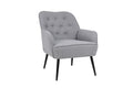 Modern Mid Century Chair Linen Sherpa Armchair For Living Room Bedroom Office Easy Assemble Light Grey Light Gray Primary Living Space Foam Linen