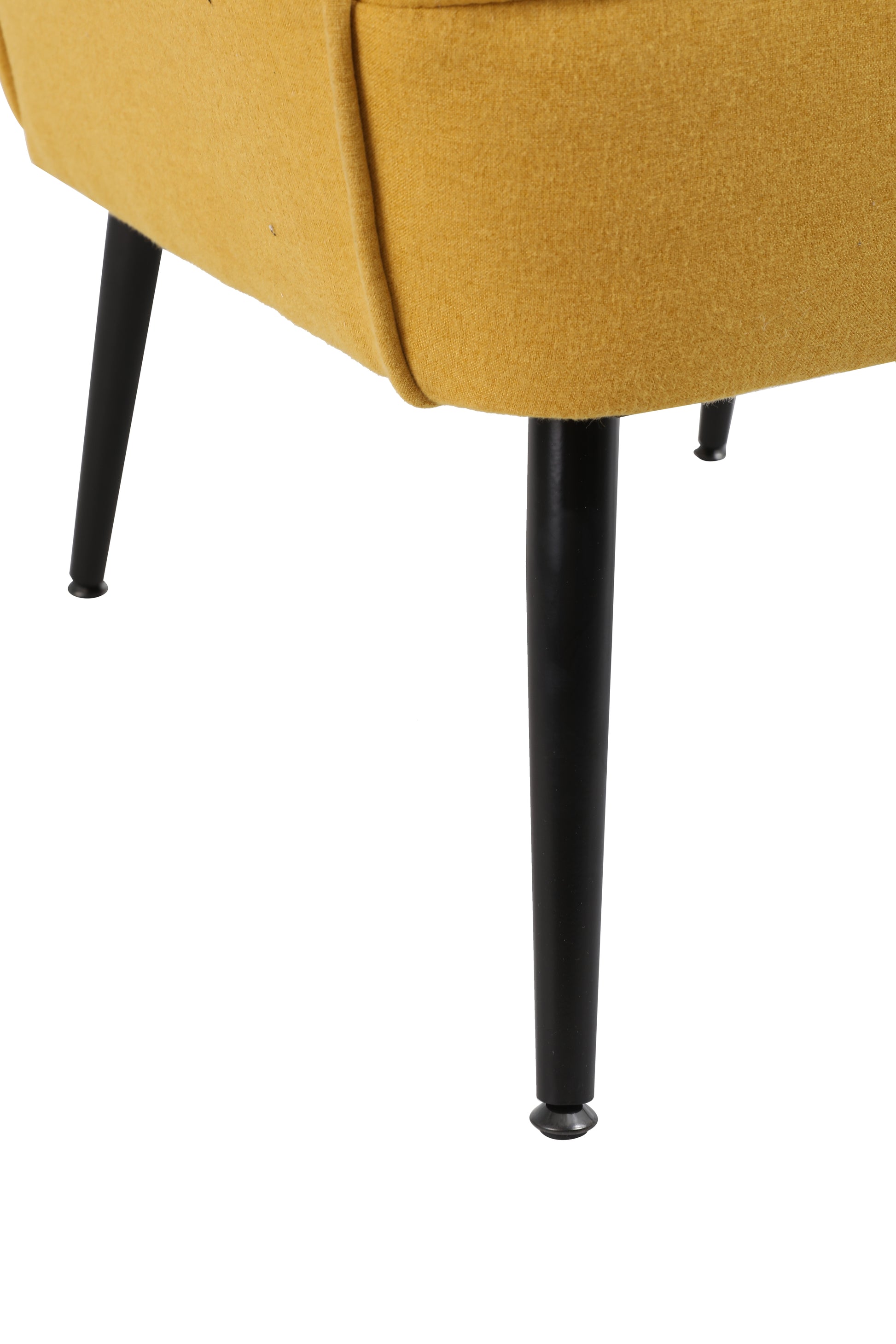 Modern Mid Century Chair Linen Sherpa Armchair For Living Room Bedroom Office Easy Assemble Yellow Yellow Foam Linen