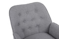 Modern Mid Century Chair Linen Sherpa Armchair For Living Room Bedroom Office Easy Assemble Light Grey Light Gray Primary Living Space Foam Linen