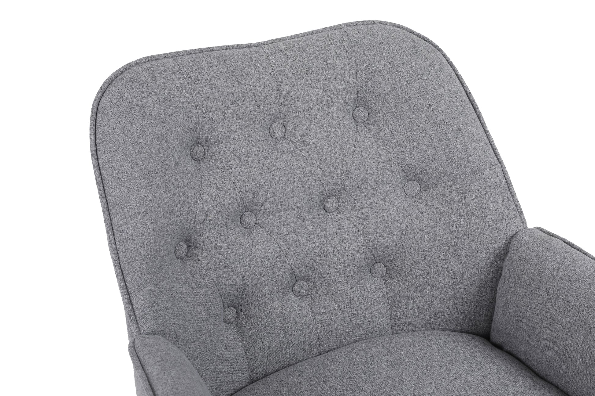Modern Mid Century Chair Linen Sherpa Armchair For Living Room Bedroom Office Easy Assemble Light Grey Light Gray Primary Living Space Foam Linen