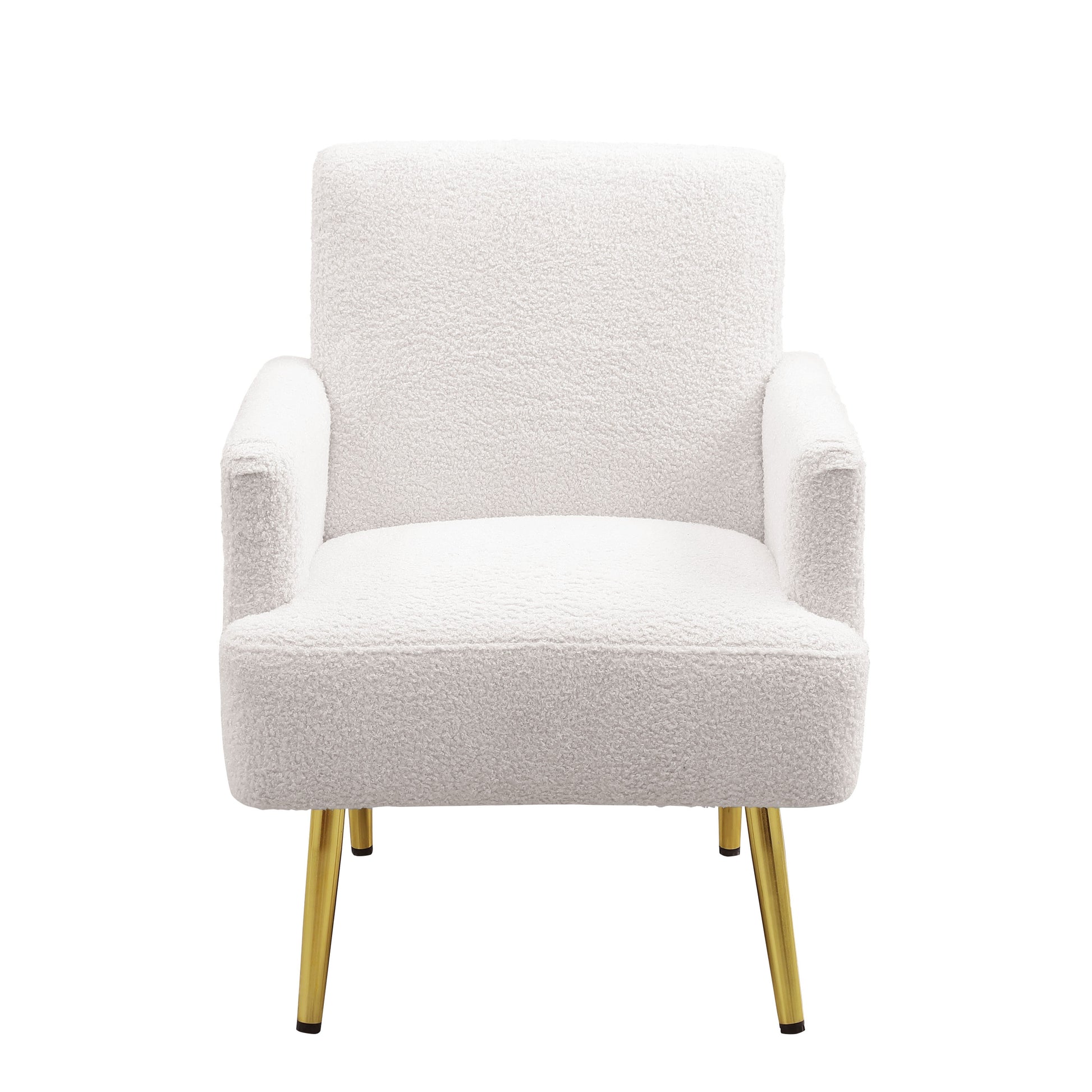 Reading Armchair Living Room Comfy Accent Chairs, Bedroom Chairs For Office Bedroom With Arm Rest, Lounge Chair For Office And Study Beige Fabric