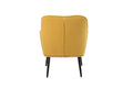 Modern Mid Century Chair Linen Sherpa Armchair For Living Room Bedroom Office Easy Assemble Yellow Yellow Foam Linen
