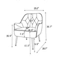 Modern Mid Century Chair Linen Sherpa Armchair For Living Room Bedroom Office Easy Assemble Dark Grey Dark Gray Primary Living Space Foam Linen
