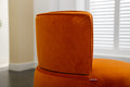 Coolmore 360 Degree Swivel Cuddle Barrel Accent Sofa Chairs, Round Armchairs With Wide Upholstered, Fluffy Velvet Fabric Chair For Living Room, Bedroom, Office, Waiting Rooms Orange Foam Velvet
