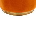 Coolmore 360 Degree Swivel Cuddle Barrel Accent Sofa Chairs, Round Armchairs With Wide Upholstered, Fluffy Velvet Fabric Chair For Living Room, Bedroom, Office, Waiting Rooms Orange Foam Velvet