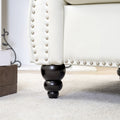 1 Seater Sofa For Living Room White Pu