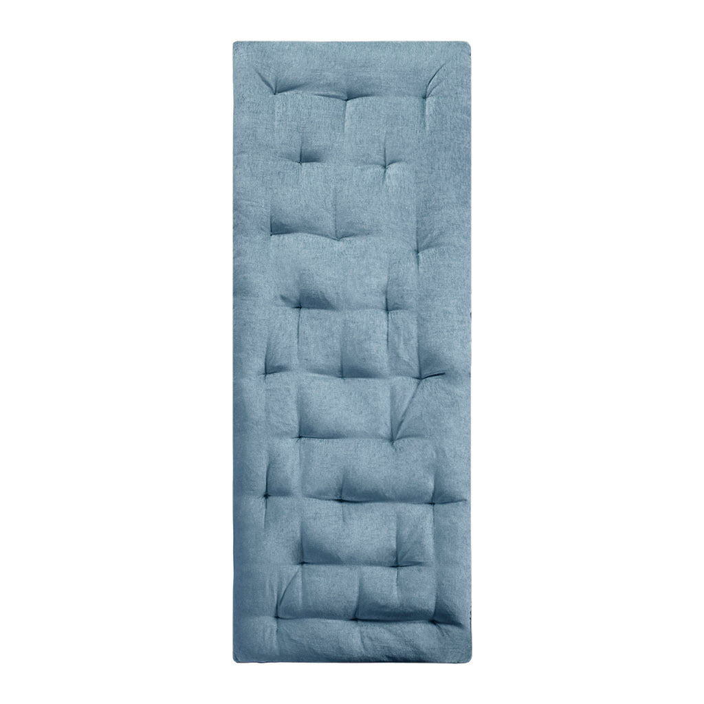 Poly Chenille Lounge Floor Pillow Cushion Aqua Polyester