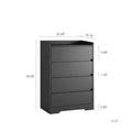 Living Room Sideboard Storage Cabinet,Drawer Cabinet Black Mdf