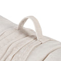 Poly Chenille Lounge Floor Pillow Cushion Ivory Polyester