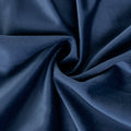 Room Darkening Poly Velvet Rod Pocket Back Tab Curtain Panel Pair 2 Pcs Window Panels Navy Polyester