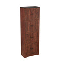 Tall Storage Cabinet With 8 Doors And 4 Shelves, Wall Storage Cabinet For Living Room, Kitchen, Office, Bedroom, Bathroom, Walnut Walnut Mdf Mdf