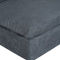 Upholstered Modular Sofa With Usb Charge Ports,Wireless Charging And Built In Bluetooth Speaker In Arm,Sectional Sofa For Living Room Apartment 4 Seater Gray Polyester 4 Seat