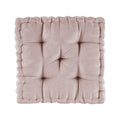 Poly Chenille Square Floor Pillow Cushion Blush Polyester