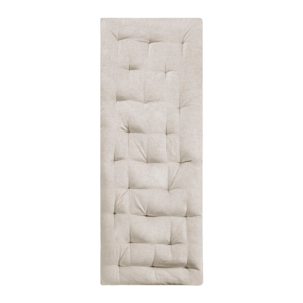 Poly Chenille Lounge Floor Pillow Cushion Ivory Polyester