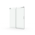 68 To 72 In. W X 76 In. H Sliding Frameless Soft Close Shower Door With Premium 3 8 Inch 10Mm Thick Tampered Glass In Brushed Nickel 22D01 72Bn Brushed Nickel Stainless Steel