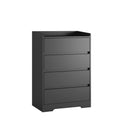 Living Room Sideboard Storage Cabinet,Drawer Cabinet Black Mdf