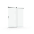 68 To 72 In. W X 76 In. H Sliding Frameless Soft Close Shower Door With Premium 3 8 Inch 10Mm Thick Tampered Glass In Brushed Nickel 22D01 72Bn Brushed Nickel Stainless Steel