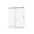 68 To 72 In. W X 76 In. H Sliding Frameless Soft Close Shower Door With Premium 3 8 Inch 10Mm Thick Tampered Glass In Brushed Nickel 22D01 72Bn Brushed Nickel Stainless Steel