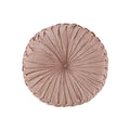 Poly Chenille Round Floor Pillow Cushion Blush Polyester