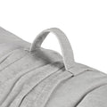 Poly Chenille Lounge Floor Pillow Cushion Grey Polyester