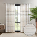 Cotton Printed Curtain Panel With Tassel Trim And Lining Only 1 Pc Panel Multicolor Cotton