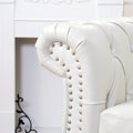 1 Seater Sofa For Living Room White Pu