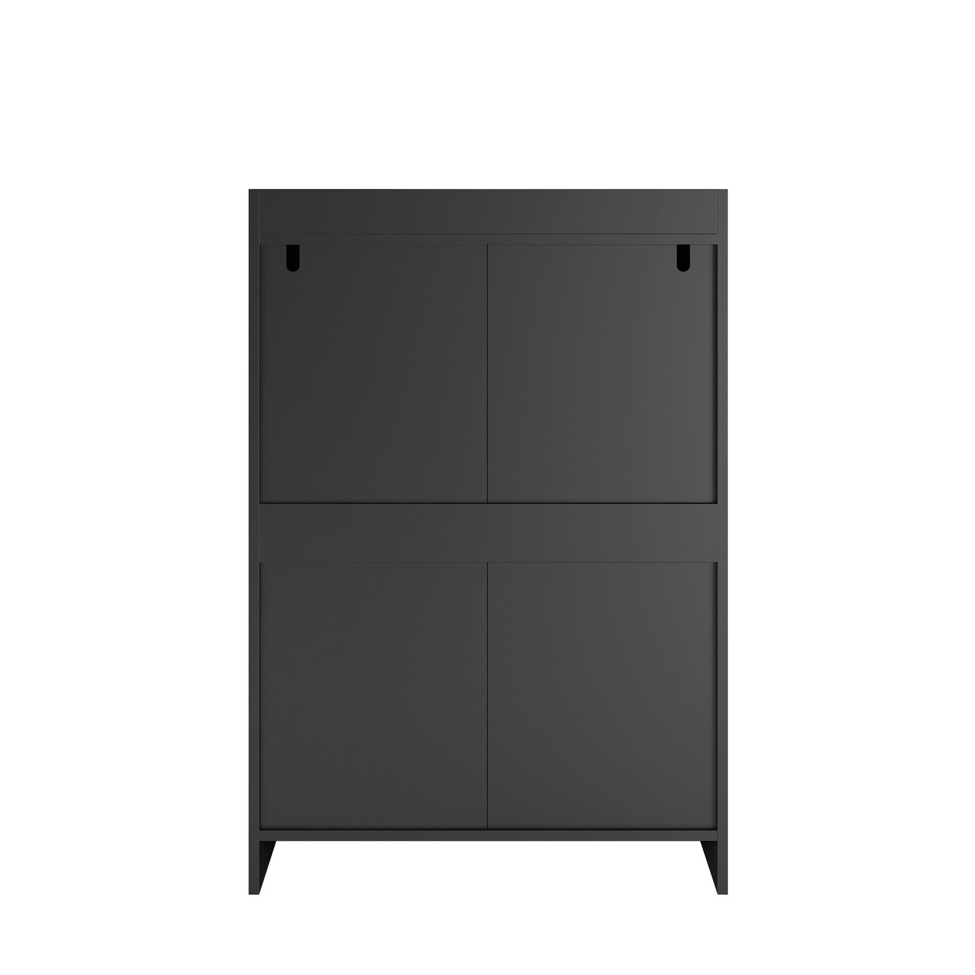 Living Room Sideboard Storage Cabinet,Drawer Cabinet Black Mdf