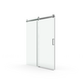 56 To 60 In. W X 76 In. H Sliding Frameless Soft Close Shower Door With Premium 3 8 Inch 10Mm Thick Tampered Glass In Brushed Nickel 22D01 60Bn Brushed Nickel Tempered Glass