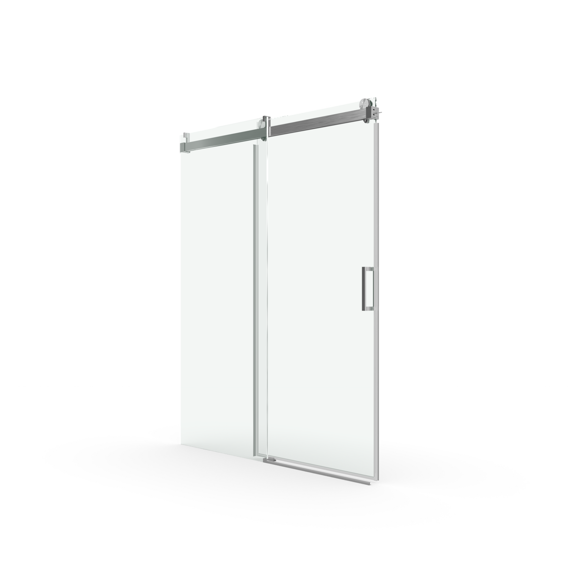 56 To 60 In. W X 76 In. H Sliding Frameless Soft Close Shower Door With Premium 3 8 Inch 10Mm Thick Tampered Glass In Brushed Nickel 22D01 60Bn Brushed Nickel Tempered Glass
