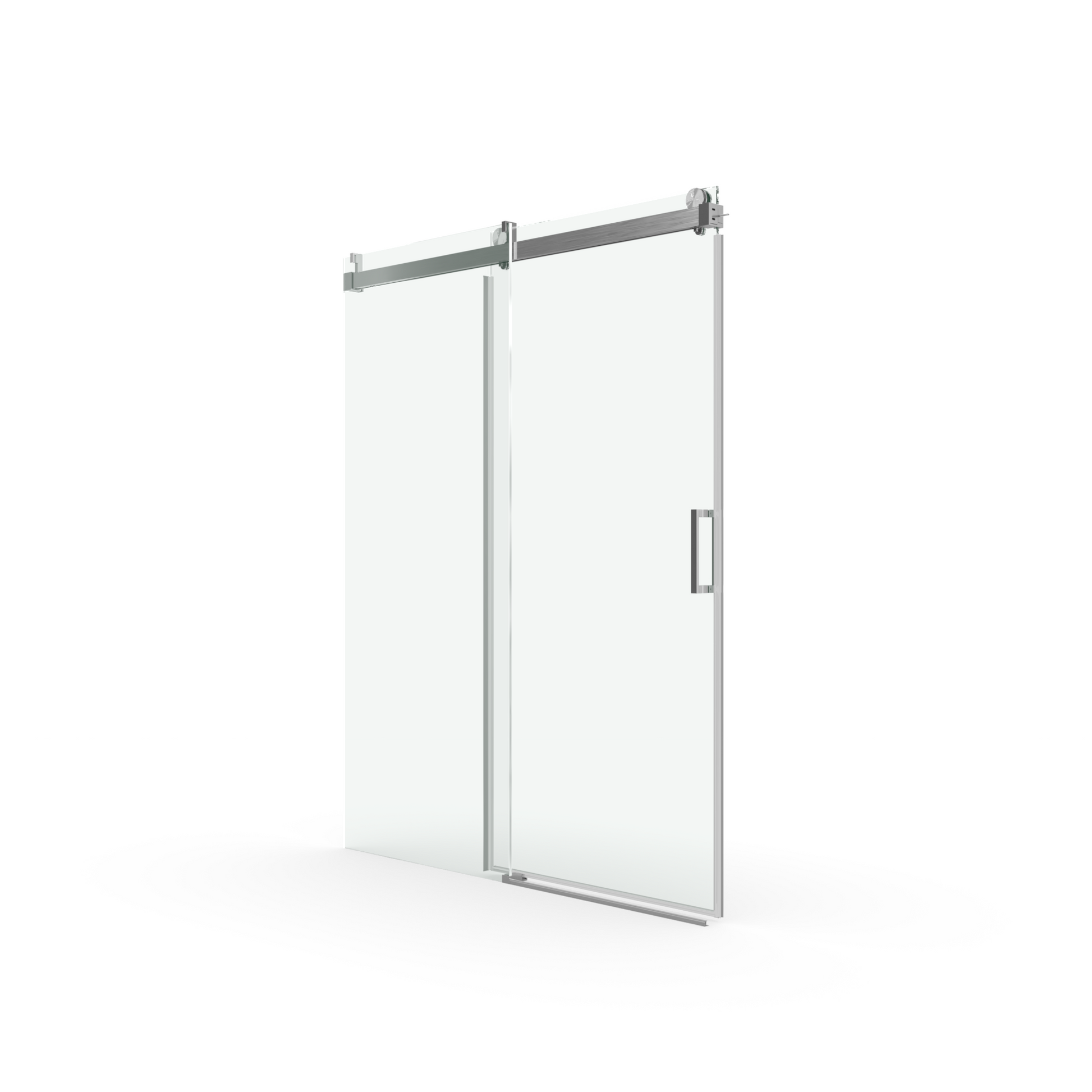 68 To 72 In. W X 76 In. H Sliding Frameless Soft Close Shower Door With Premium 3 8 Inch 10Mm Thick Tampered Glass In Brushed Nickel 22D01 72Bn Brushed Nickel Stainless Steel