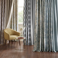 Printed Ikat Blackout Curtain Panel Only 1 Pc Panel Grey Polyester