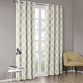 Printed Ikat Blackout Curtain Panel Only 1 Pc Panel Taupe Polyester