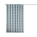 Printed Ikat Blackout Patio Curtain Only 1 Pc Panel Aqua Polyester