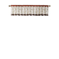 Embroidered Window Valance Spice 50X18