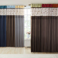 Embroidered Curtain Panel Spice Polyester