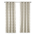 Printed Ikat Blackout Curtain Panel Only 1 Pc Panel Taupe Polyester