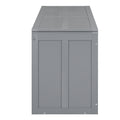 Queen Size Murphy Bed With Rotable Desk, Gray Box Spring Not Required Queen Gray Wood Bedroom Pine Bed Frame Solid Wood Mdf